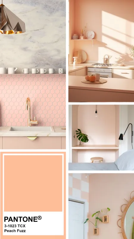 Peach Fuzz jako nadchodzący trend: Jak Łączyć Tę Barwę z Innymi Kolorami i Wzorami? Raw Decor radzi!