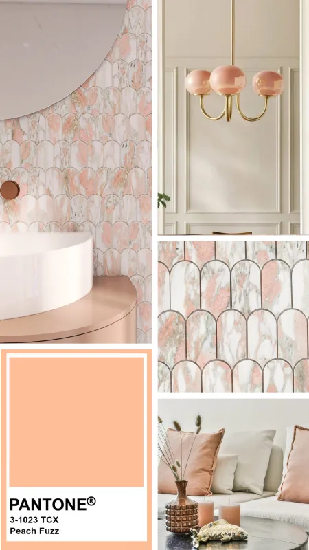 Peach Fuzz jako nadchodzący trend: Jak Łączyć Tę Barwę z Innymi Kolorami i Wzorami? Raw Decor radzi!